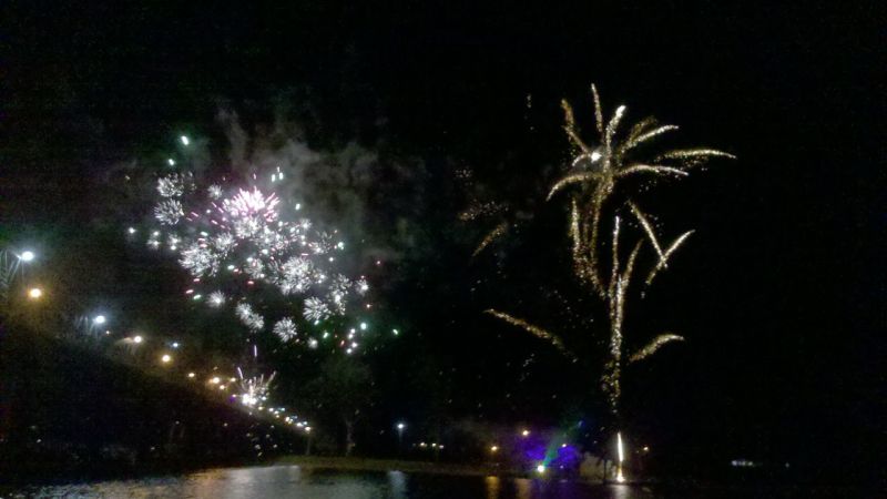 Phone Photo of Fireworks